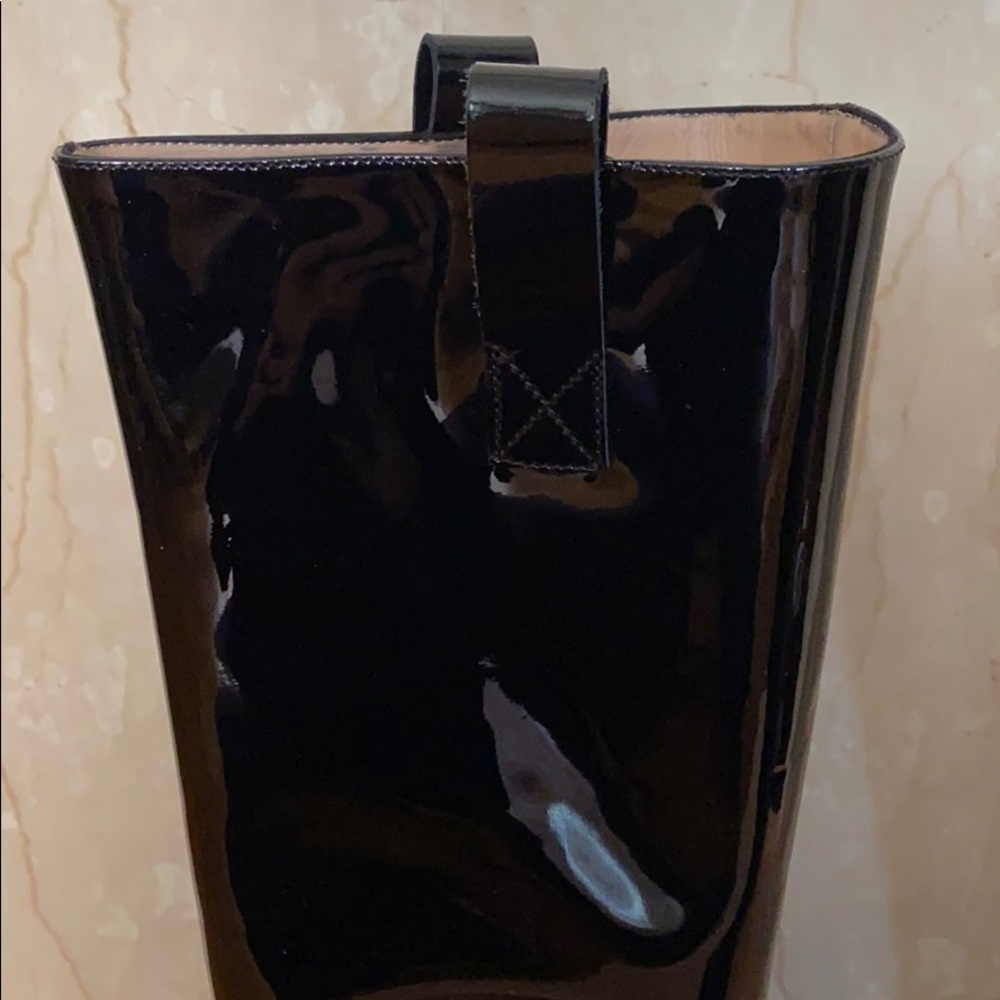 Acne studios bamy black patent leather boots 37/7 - Picture 2 of 5